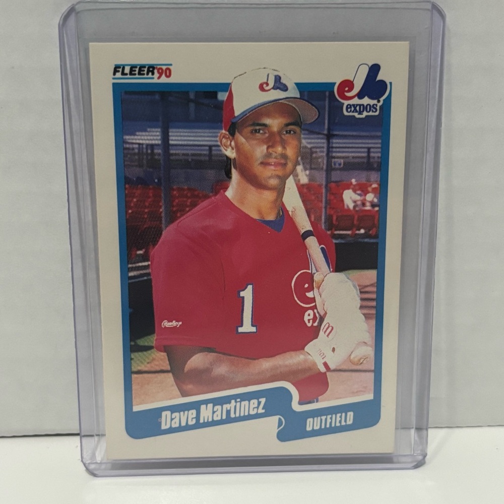 Fleer 1990 Dave Martinez ERROR card